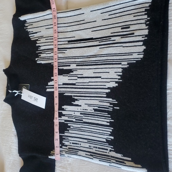 NWT Carlisle/perse Black sweater L - Picture 6 of 7